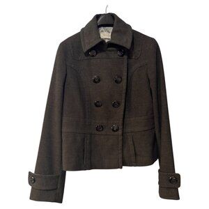 Lineaemme very dark grey Viscose Blend 8 Button Jacket Italy Made Size US 8